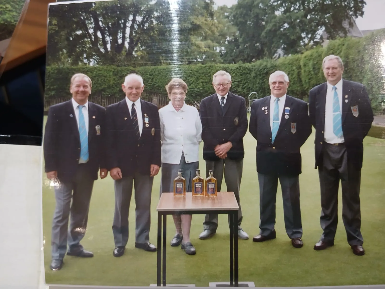 A prize presentation on the green, from the club archive