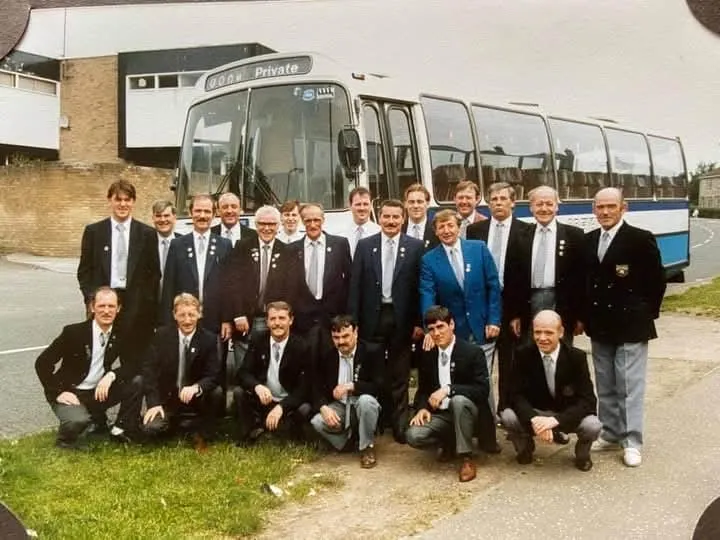 Club members on an away trip, from the club archive